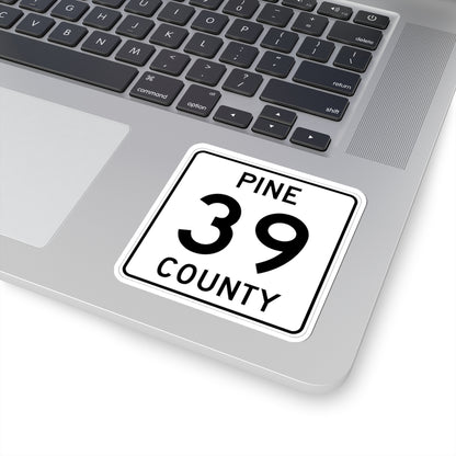 Pine County Route 39 MN (Minnesota) (Road Sign) STICKER Vinyl Kiss-Cut Decal
