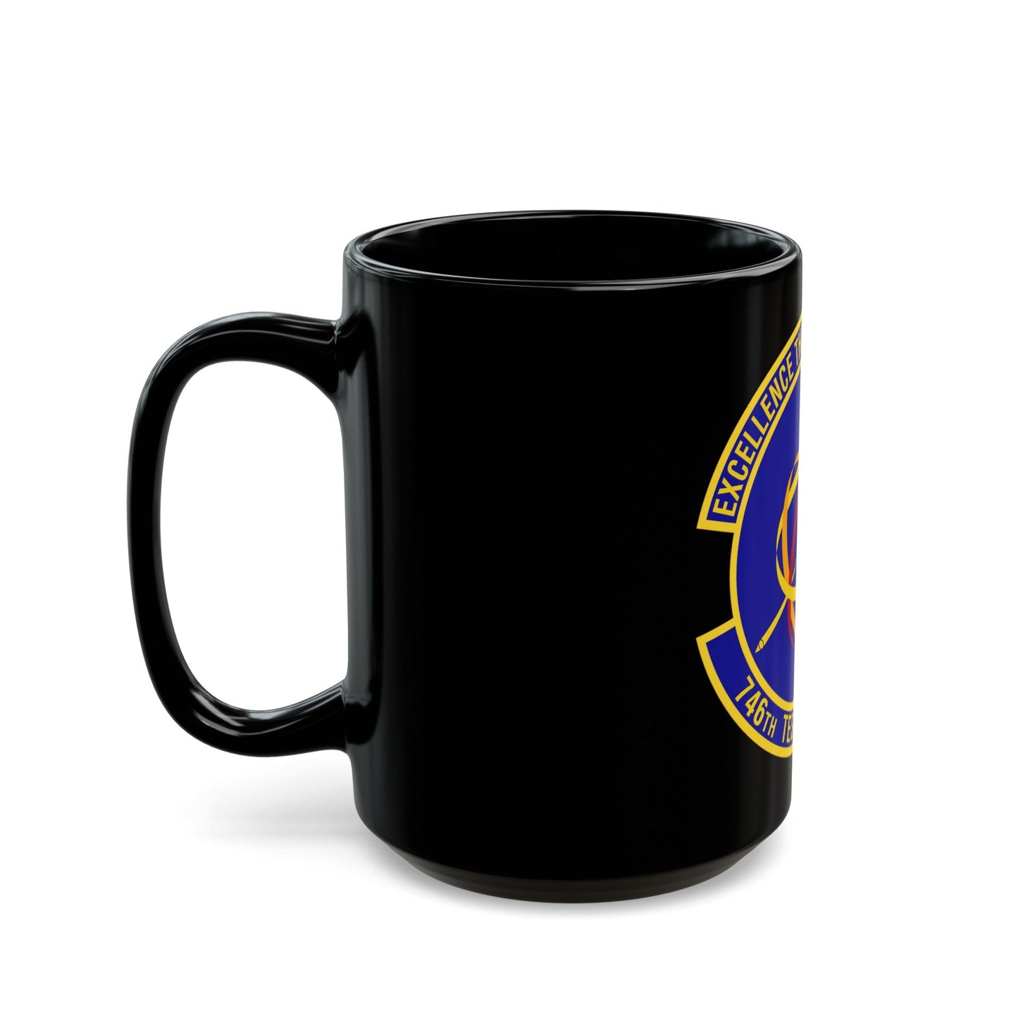 746th Test Squadron (U.S. Air Force) Black Coffee Mug-The Sticker Space