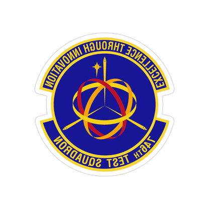 746th Test Squadron (U.S. Air Force) REVERSE PRINT Transparent STICKER-5" × 5"-The Sticker Space