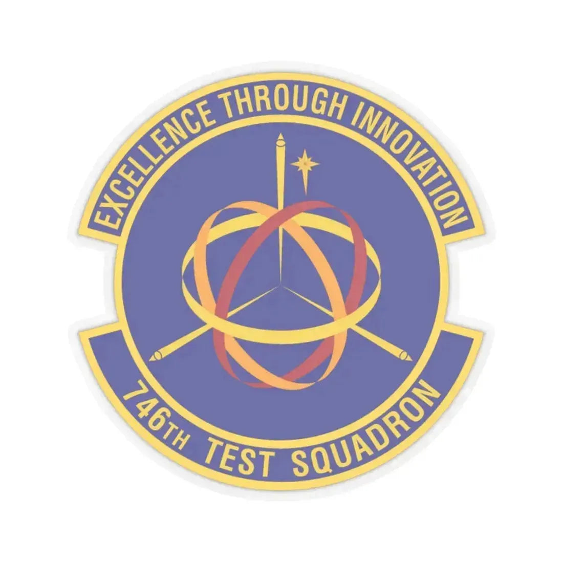 746th Test Squadron (U.S. Air Force) STICKER Vinyl Kiss-Cut Decal 2 Inch Transparent - The Sticker Space