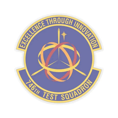746th Test Squadron (U.S. Air Force) STICKER Vinyl Kiss-Cut Decal 2 Inch Transparent - The Sticker Space