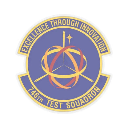 746th Test Squadron (U.S. Air Force) STICKER Vinyl Kiss-Cut Decal 3 Inch Transparent - The Sticker Space