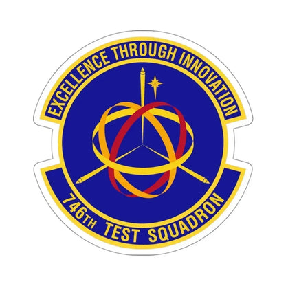 746th Test Squadron (U.S. Air Force) STICKER Vinyl Kiss-Cut Decal 3 Inch White - The Sticker Space