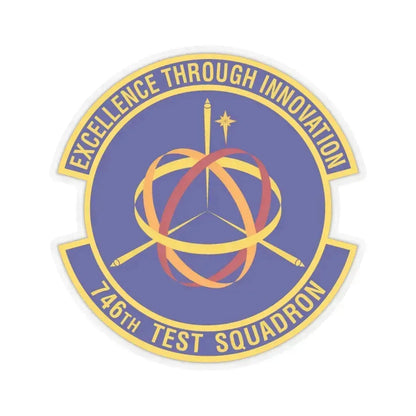 746th Test Squadron (U.S. Air Force) STICKER Vinyl Kiss-Cut Decal 4 Inch Transparent - The Sticker Space