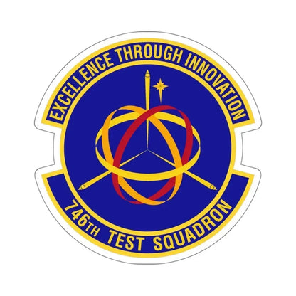 746th Test Squadron (U.S. Air Force) STICKER Vinyl Kiss-Cut Decal 4 Inch White - The Sticker Space