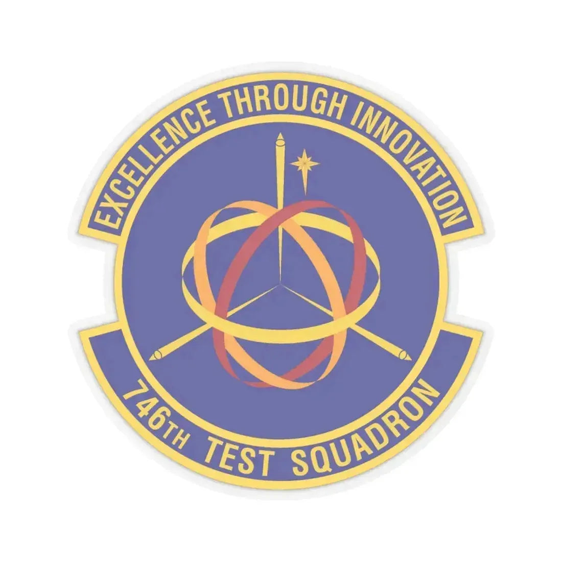 746th Test Squadron (U.S. Air Force) STICKER Vinyl Kiss-Cut Decal 6 Inch Transparent - The Sticker Space