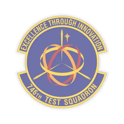 746th Test Squadron (U.S. Air Force) STICKER Vinyl Kiss-Cut Decal 6 Inch Transparent - The Sticker Space