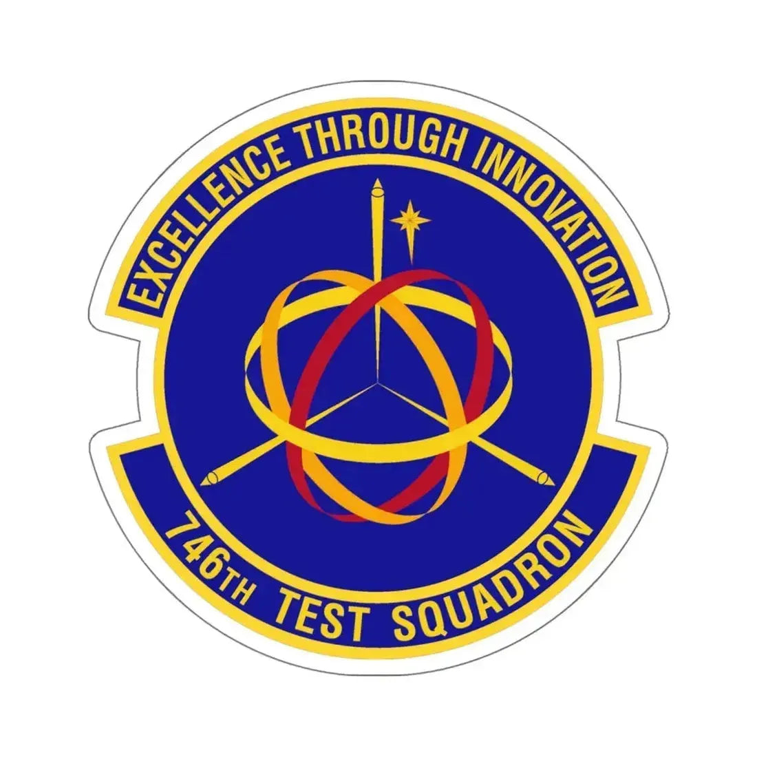746th Test Squadron (U.S. Air Force) STICKER Vinyl Kiss-Cut Decal 6 Inch White - The Sticker Space