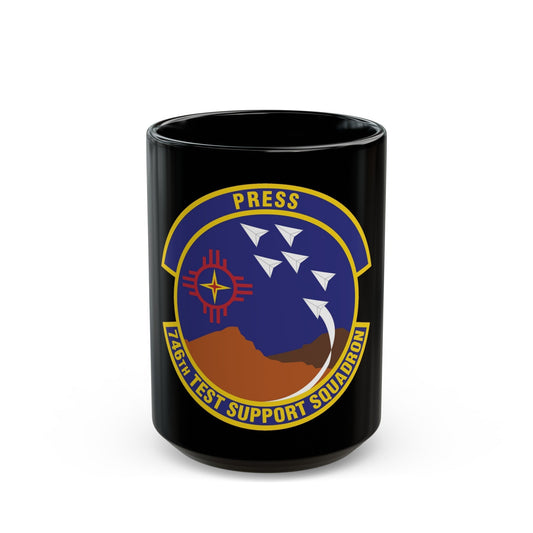 746th Test Support Squadron (U.S. Air Force) Black Coffee Mug-15oz-The Sticker Space