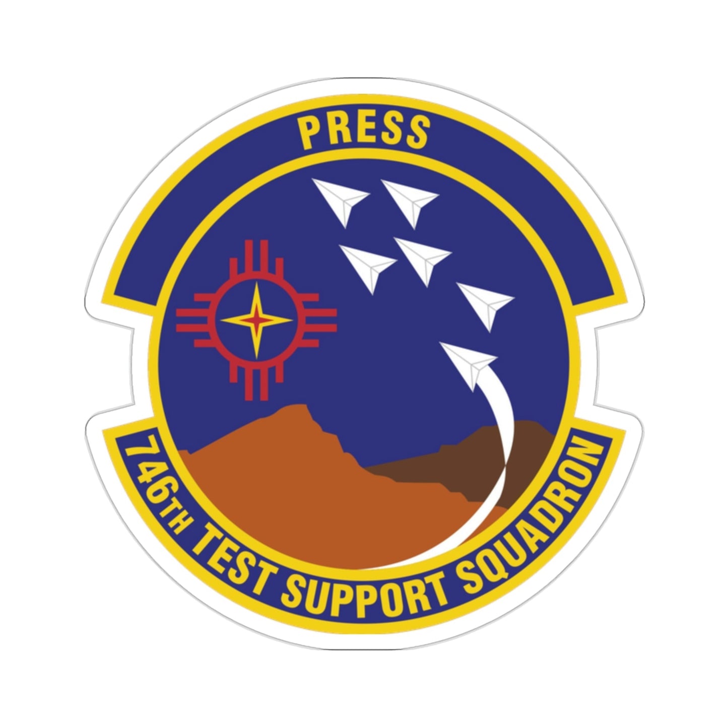 746th Test Support Squadron (U.S. Air Force) STICKER Vinyl Die-Cut Decal-2 Inch-The Sticker Space