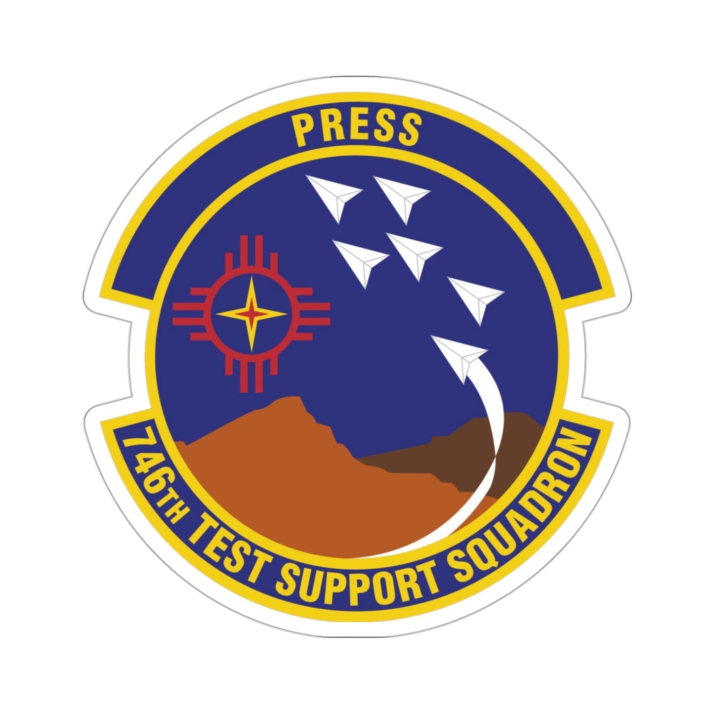 746th Test Support Squadron (U.S. Air Force) STICKER Vinyl Die-Cut Decal-3 Inch-The Sticker Space