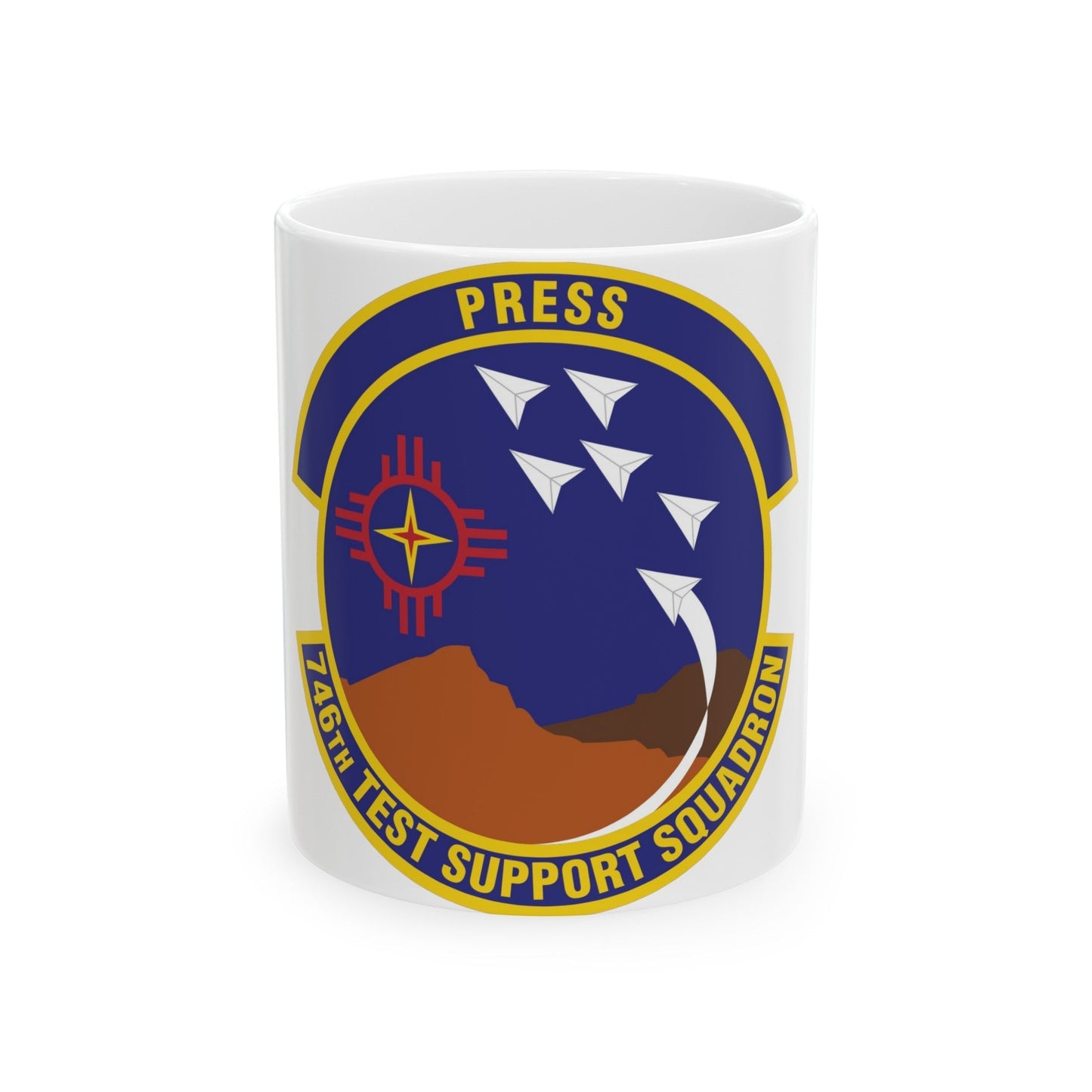 746th Test Support Squadron (U.S. Air Force) White Coffee Mug-11oz-The Sticker Space