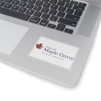 Flag of Maple Grove, Minnesota - STICKER Vinyl Kiss-Cut Decal