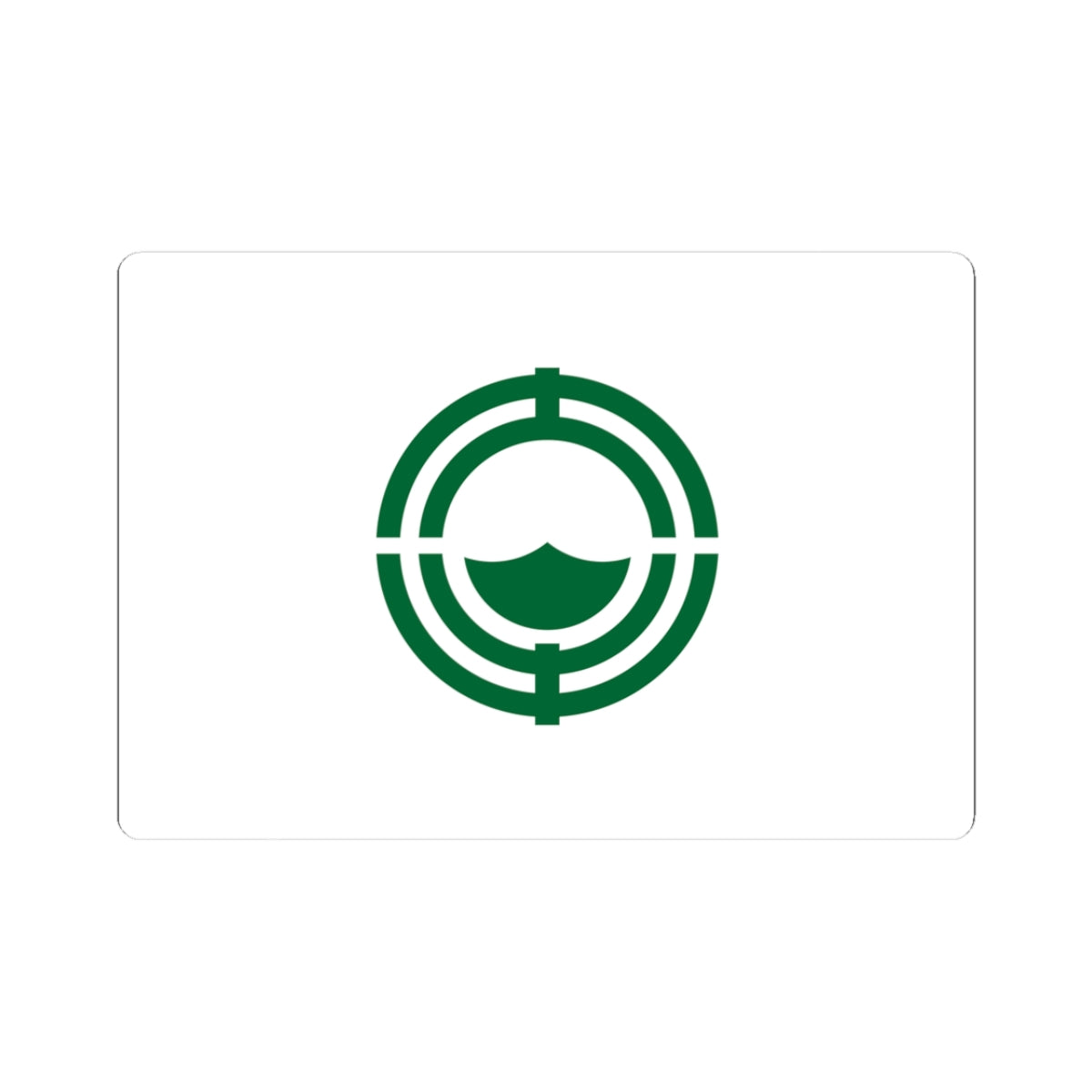 Flag of Oketo Hokkaido (Japan) STICKER Vinyl Kiss-Cut Decal