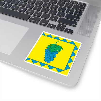 Flag of Vynnyky Lviv Oblast (Ukraine) STICKER Vinyl Kiss-Cut Decal