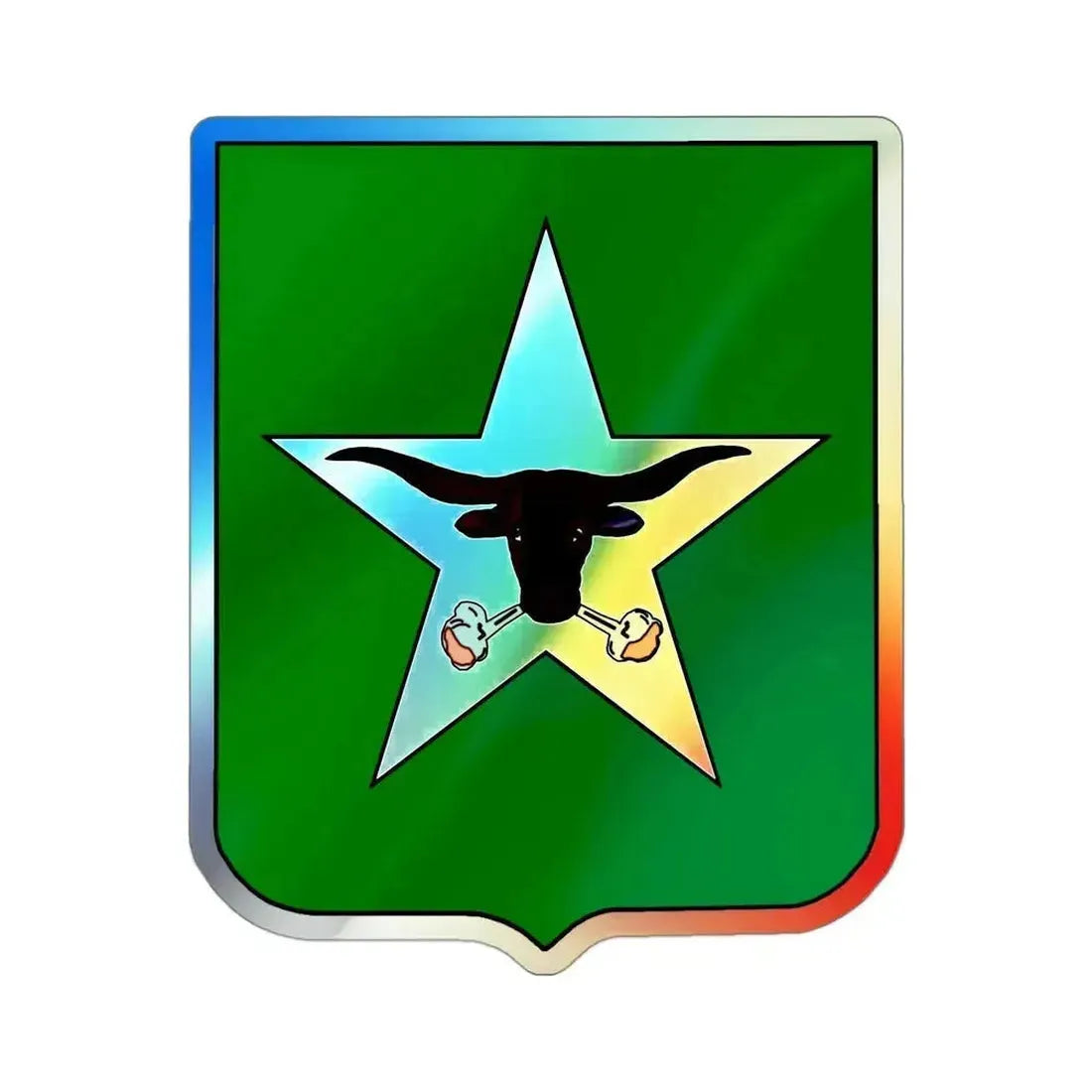 747th Tank Battalion (U.S. Army) Holographic STICKER Die-Cut Vinyl Decal 3 Inch Holographic - The Sticker Space