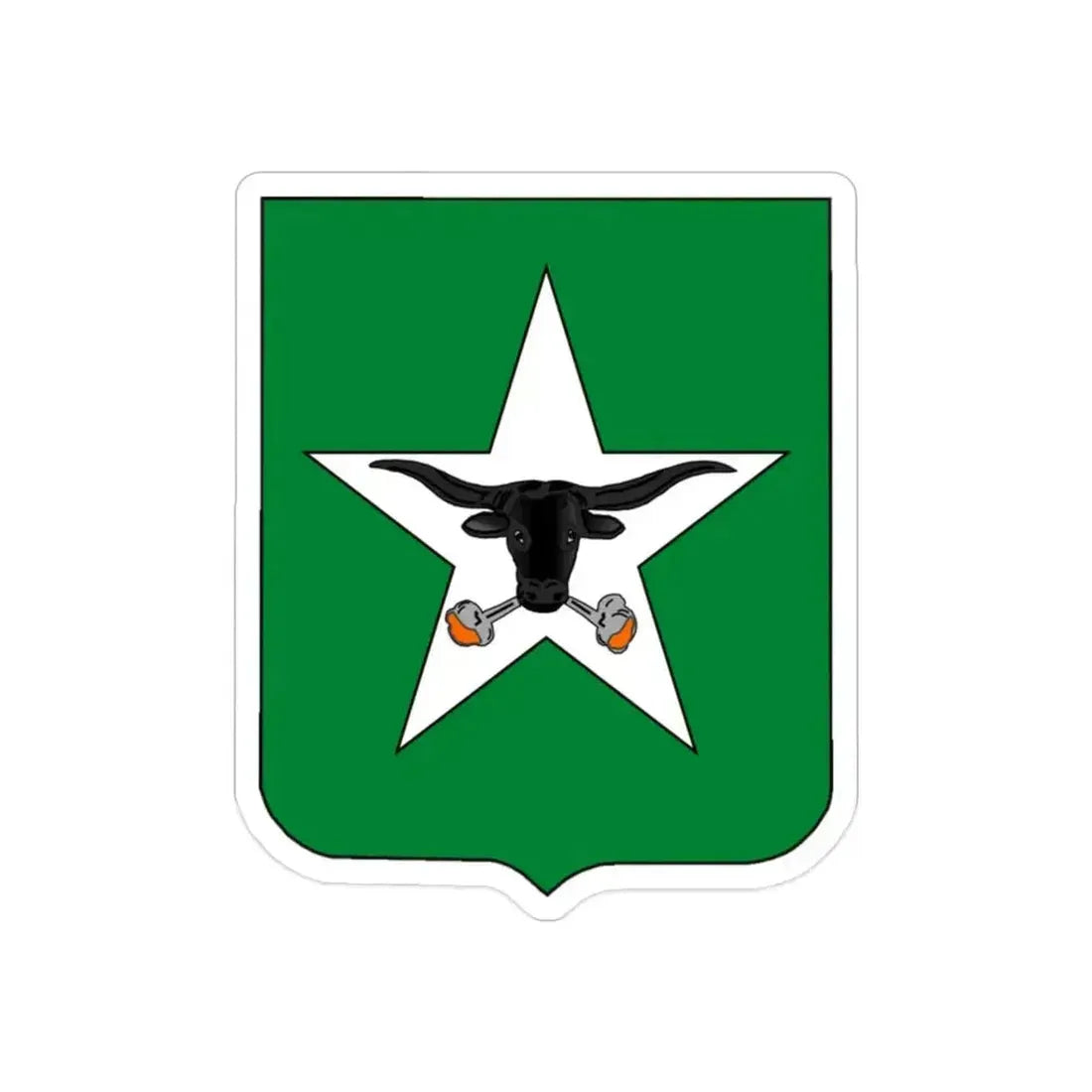 747th Tank Battalion (U.S. Army) REVERSE PRINT Transparent Die-Cut STICKER 2 Inch Die-Cut Transparent - The Sticker Space