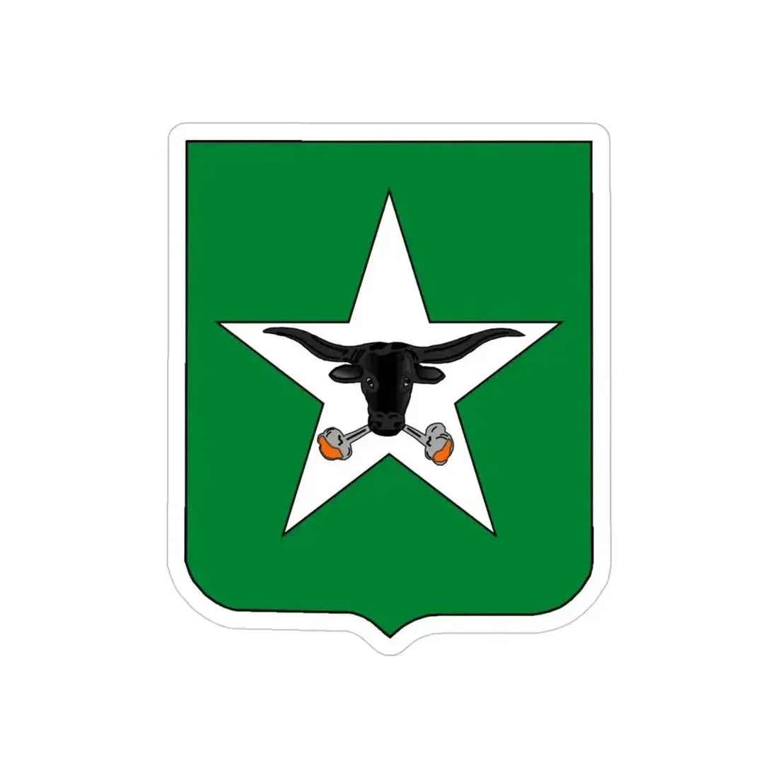 747th Tank Battalion (U.S. Army) REVERSE PRINT Transparent Die-Cut STICKER 4 Inch Die-Cut Transparent - The Sticker Space