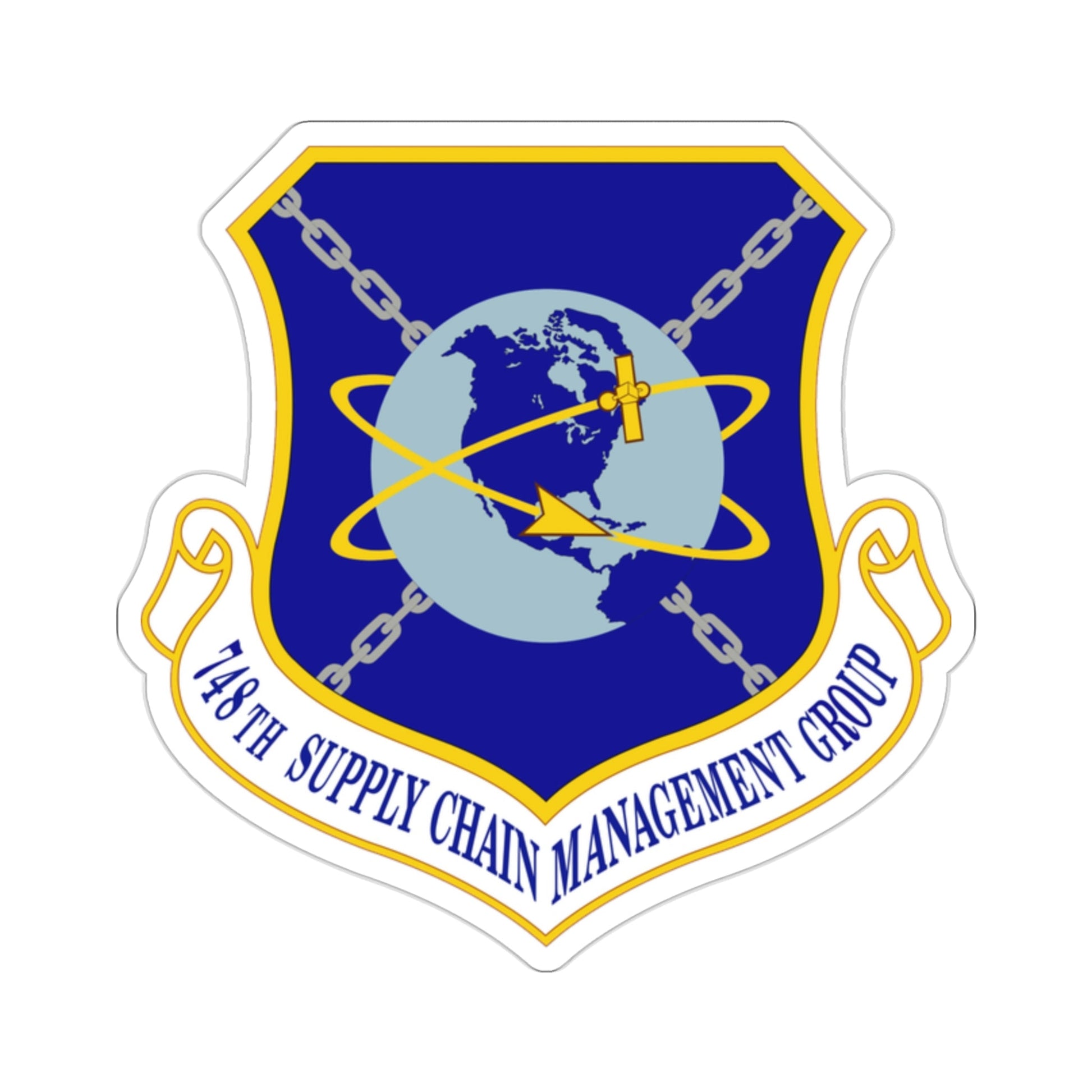 748 Supply Chain Management Group AFMC (U.S. Air Force) STICKER Vinyl Die-Cut Decal-2 Inch-The Sticker Space