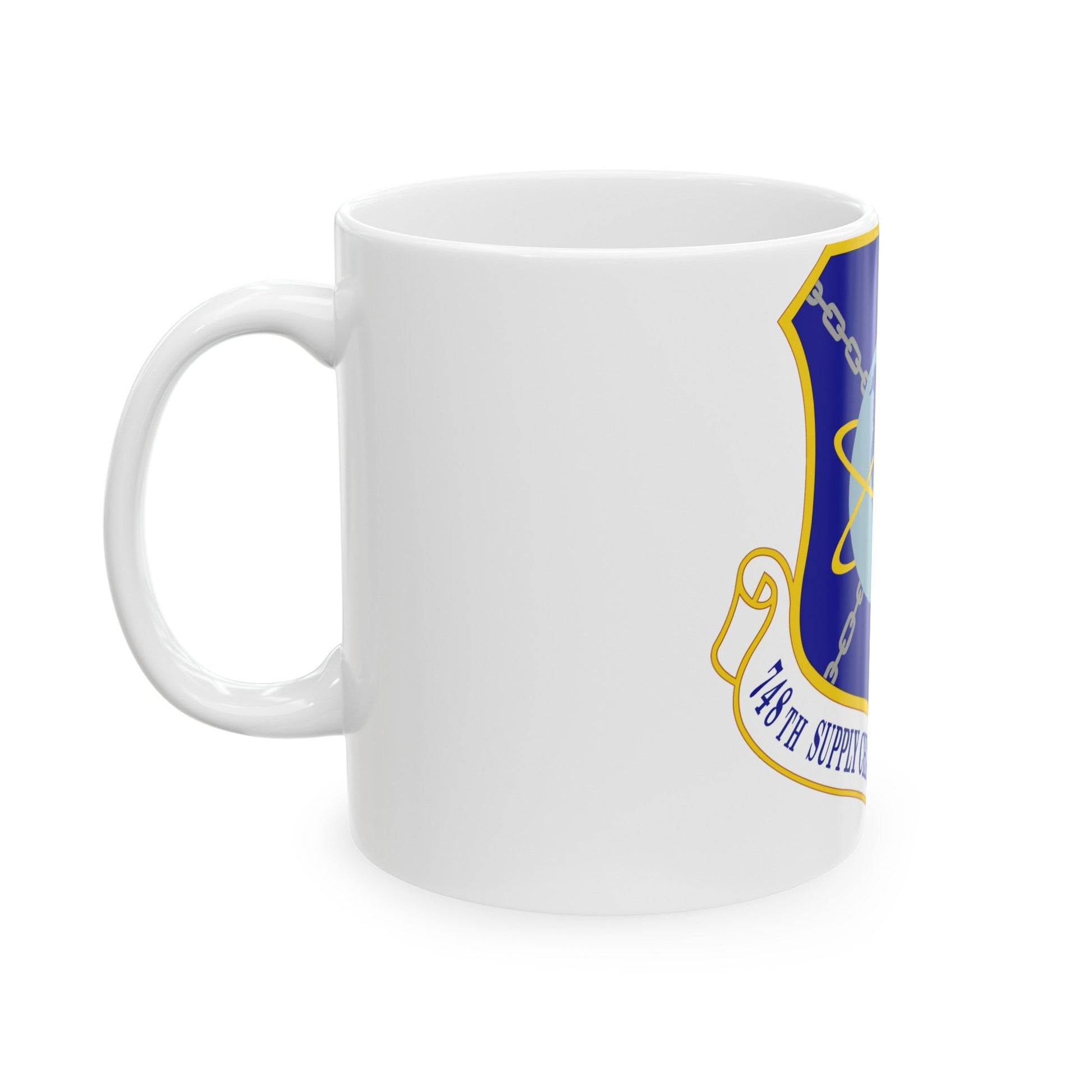 748 Supply Chain Management Group AFMC (U.S. Air Force) White Coffee Mug-The Sticker Space