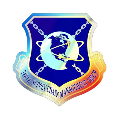 748 Supply Chain Management Group AFMC (U.S. Air Force) Holographic STICKER Die-Cut Vinyl Decal - The Sticker Space