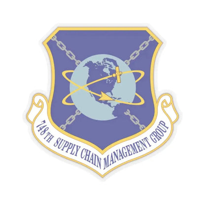 748 Supply Chain Management Group AFMC (U.S. Air Force) STICKER Vinyl Kiss-Cut Decal 2 Inch Transparent - The Sticker Space