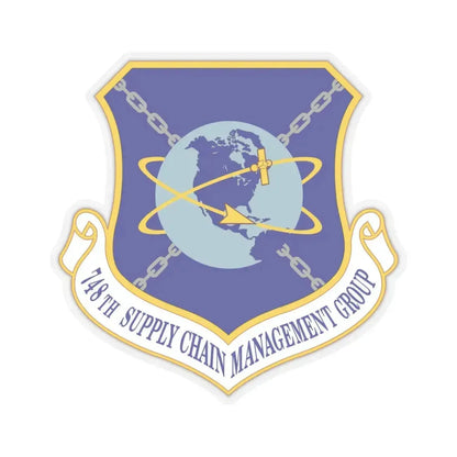 748 Supply Chain Management Group AFMC (U.S. Air Force) STICKER Vinyl Kiss-Cut Decal 6 Inch Transparent - The Sticker Space