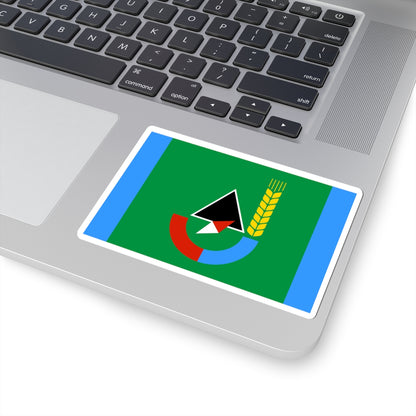 Flag of Gubkin Belgorod oblast (Russia) STICKER Vinyl Kiss-Cut Decal