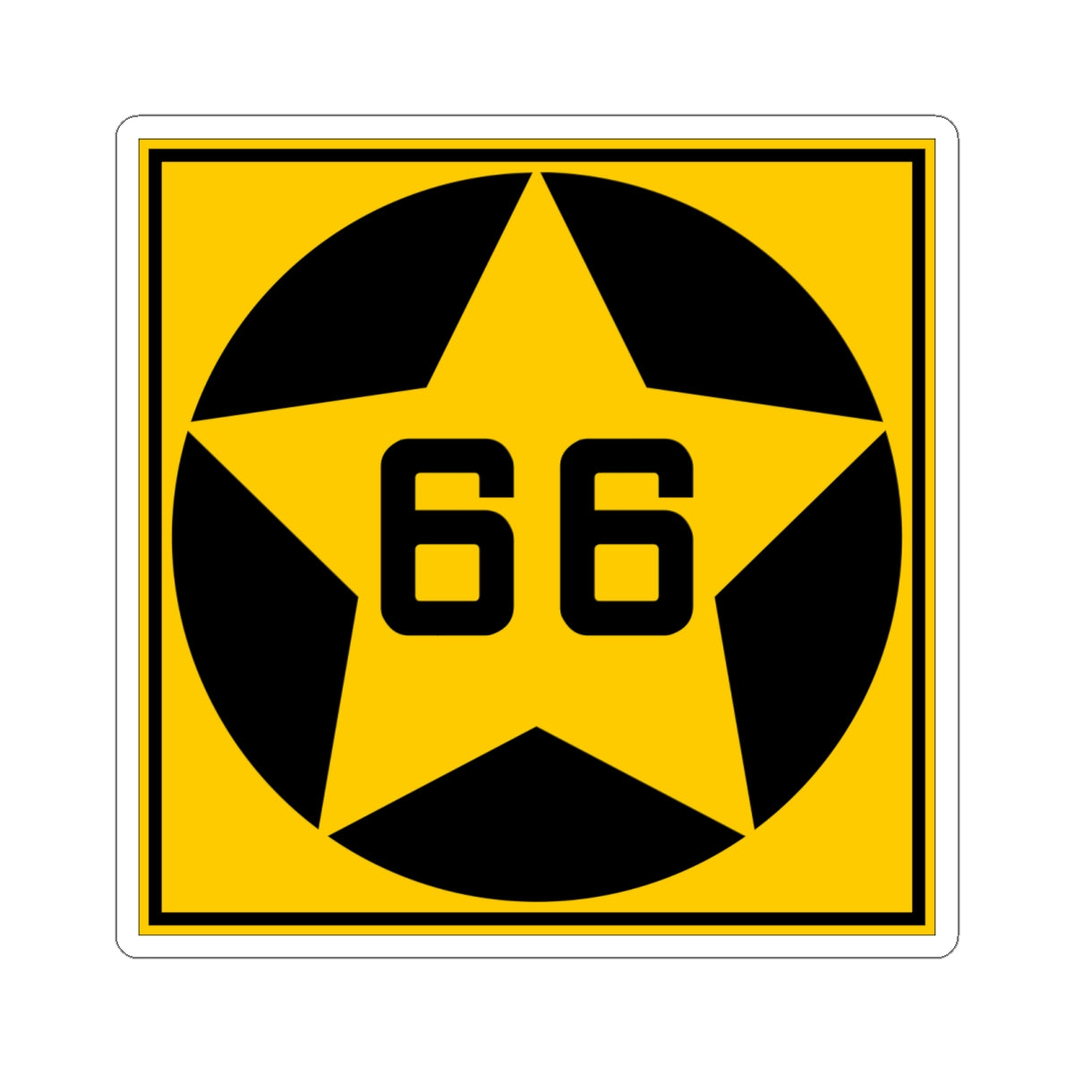 MN-66 1920 (Minnesota) (Road Sign) STICKER Vinyl Kiss-Cut Decal