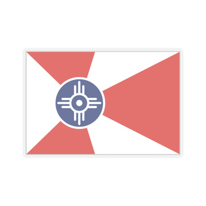 Flag of Wichita, Kansas - STICKER Vinyl Kiss-Cut Decal