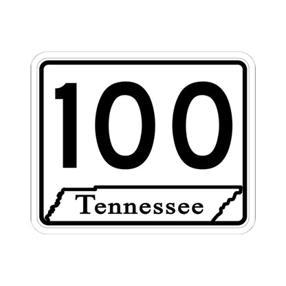 Tennessee 100 (Tennessee) (Road Sign) STICKER Vinyl Kiss-Cut Decal