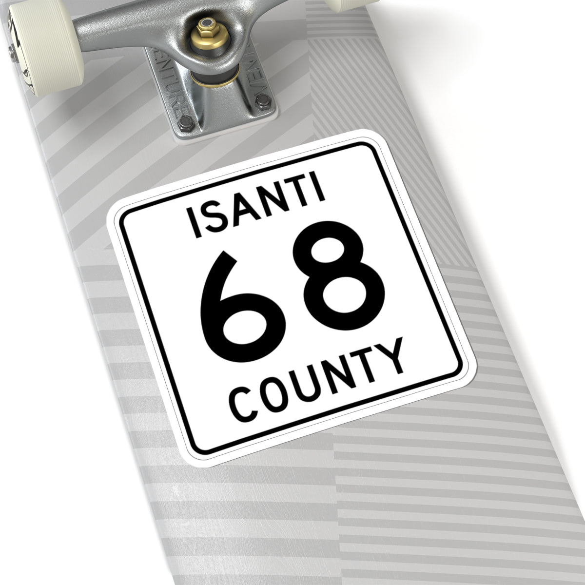 Isanti County 68 MN (Minnesota) (Road Sign) STICKER Vinyl Kiss-Cut Decal