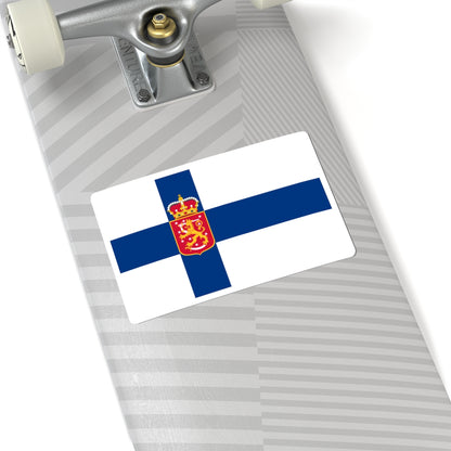 Flag of Finland 1918-1920 (Finland) STICKER Vinyl Kiss-Cut Decal