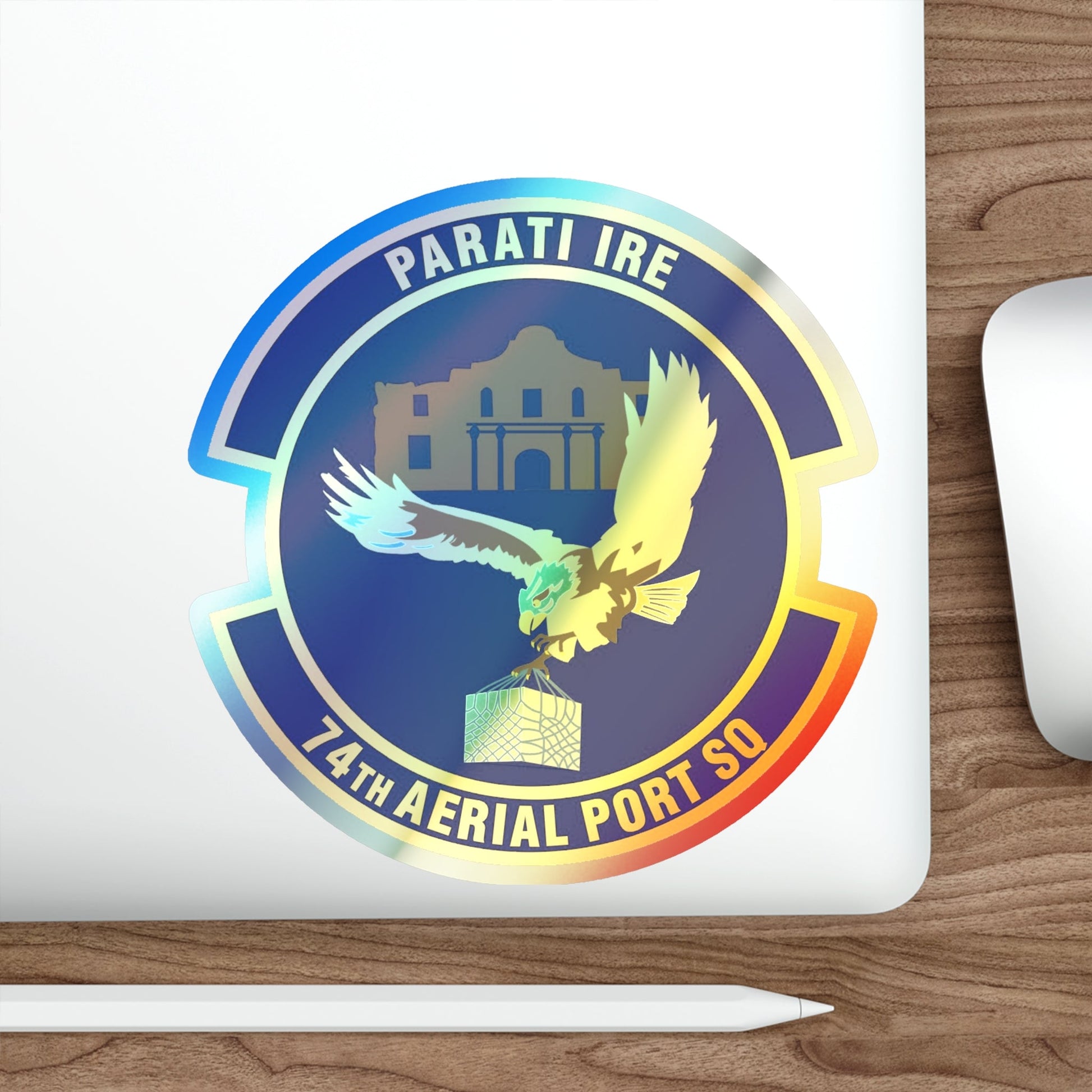 74th Aerial Port Squadron (U.S. Air Force) Holographic STICKER Die-Cut Vinyl Decal-The Sticker Space