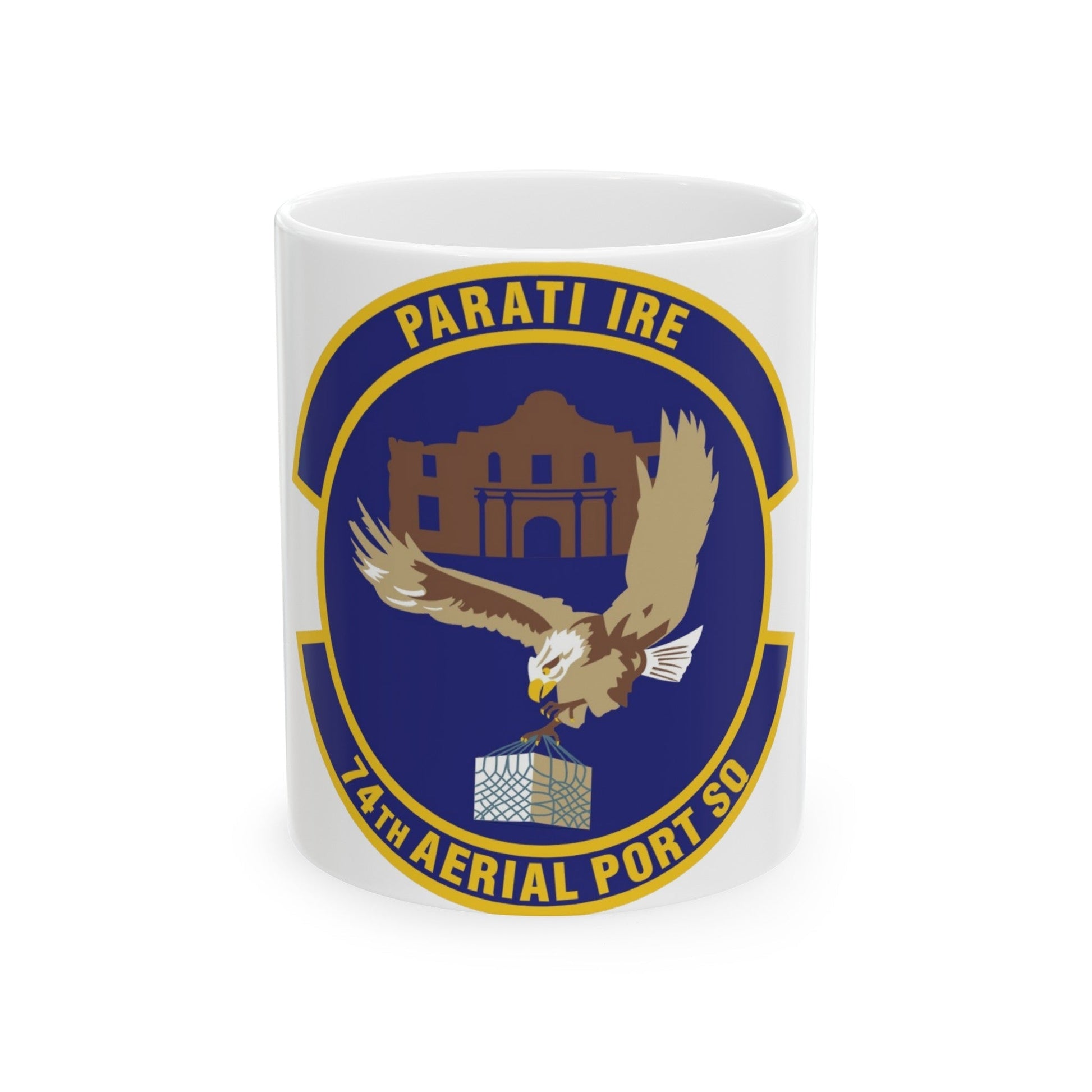 74th Aerial Port Squadron (U.S. Air Force) White Coffee Mug-11oz-The Sticker Space