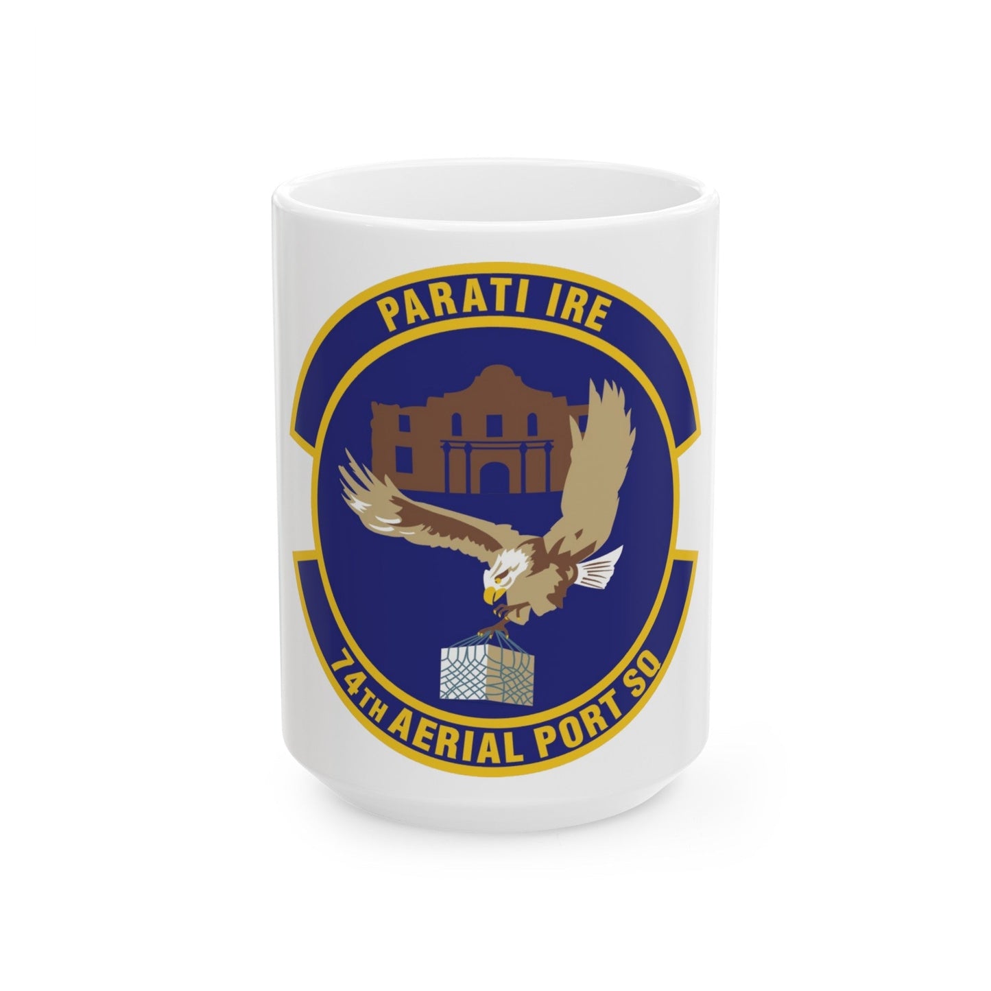 74th Aerial Port Squadron (U.S. Air Force) White Coffee Mug-15oz-The Sticker Space