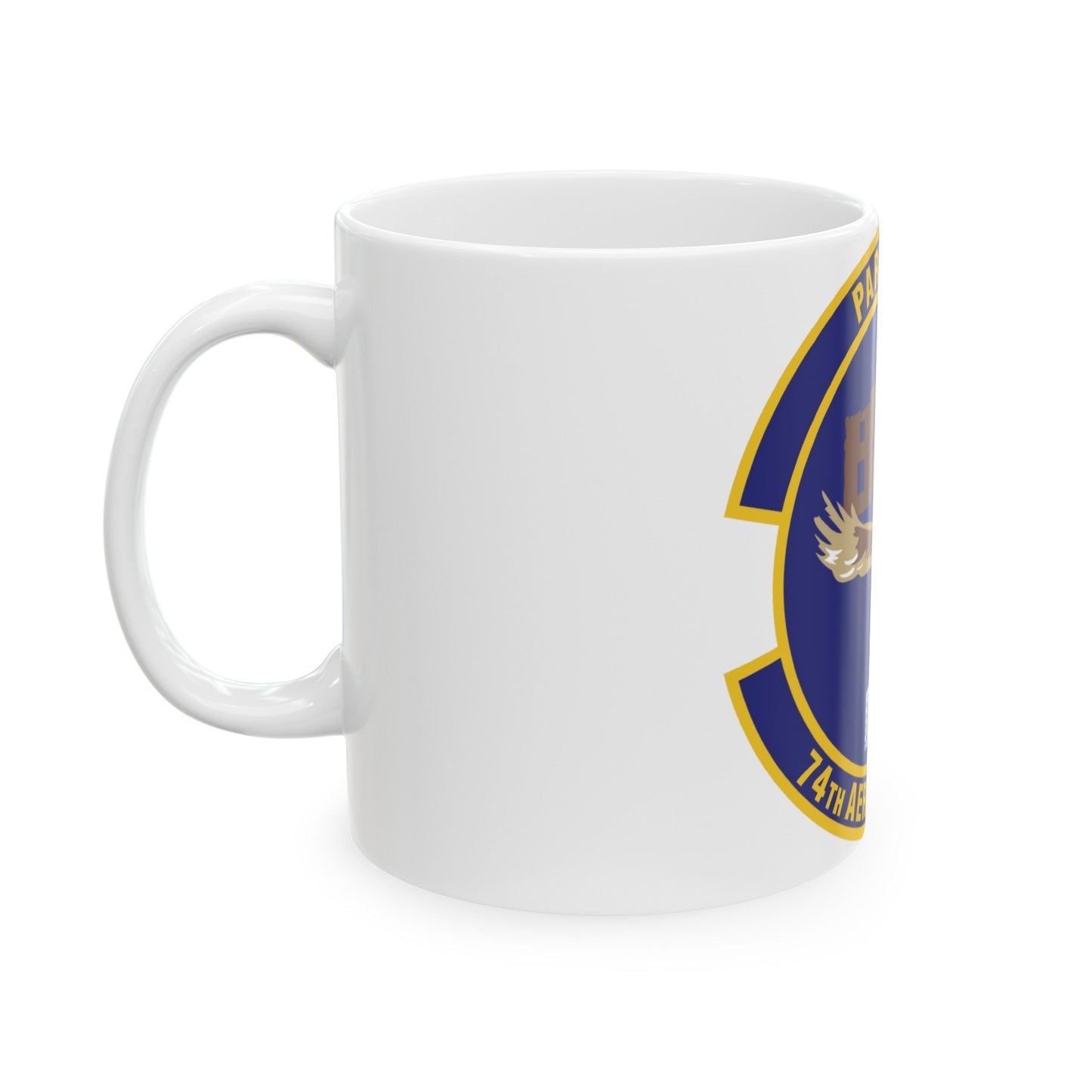 74th Aerial Port Squadron (U.S. Air Force) White Coffee Mug-The Sticker Space