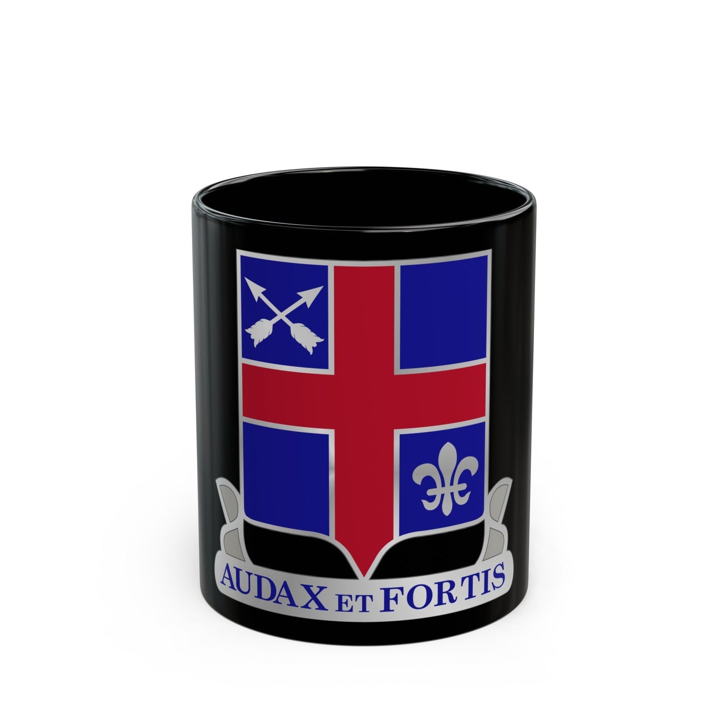 74th Infantry Regiment (U.S. Army) Black Coffee Mug-11oz-The Sticker Space