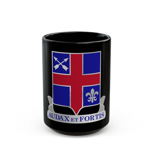 74th Infantry Regiment (U.S. Army) Black Coffee Mug-15oz-The Sticker Space