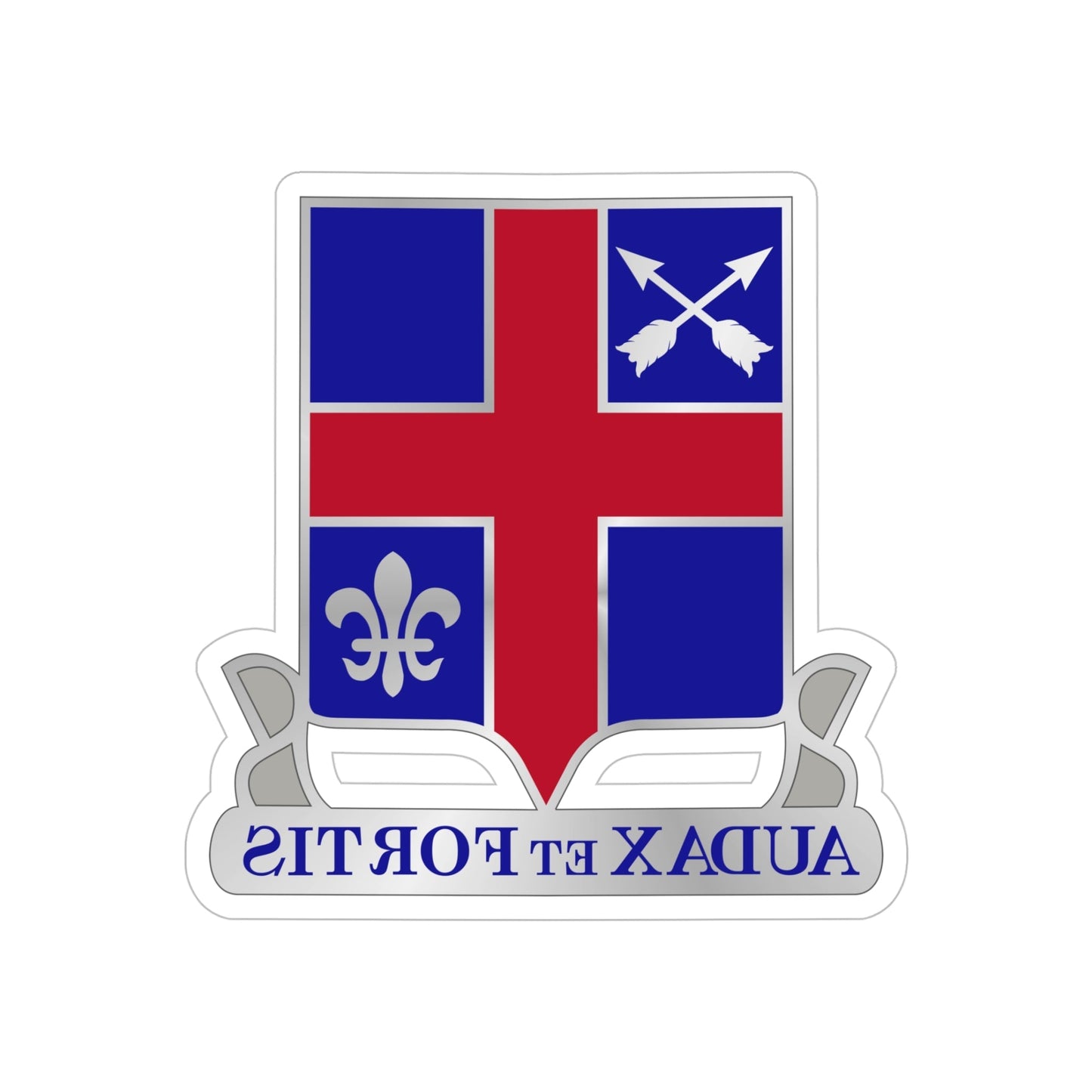 74th Infantry Regiment (U.S. Army) REVERSE PRINT Transparent STICKER-5" × 5"-The Sticker Space