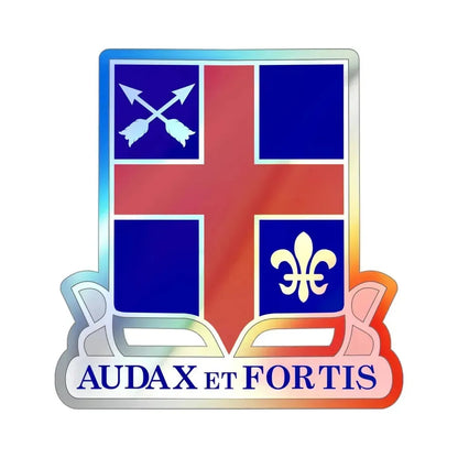 74th Infantry Regiment (U.S. Army) Holographic STICKER Die-Cut Vinyl Decal 4 Inch Holographic - The Sticker Space