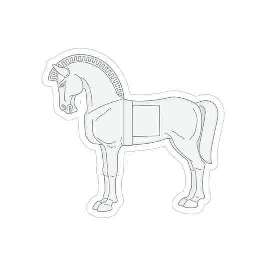 75 Engineer Battalion (U.S. Army) REVERSE PRINT Transparent Die-Cut STICKER 6 Inch Die-Cut Transparent - The Sticker Space