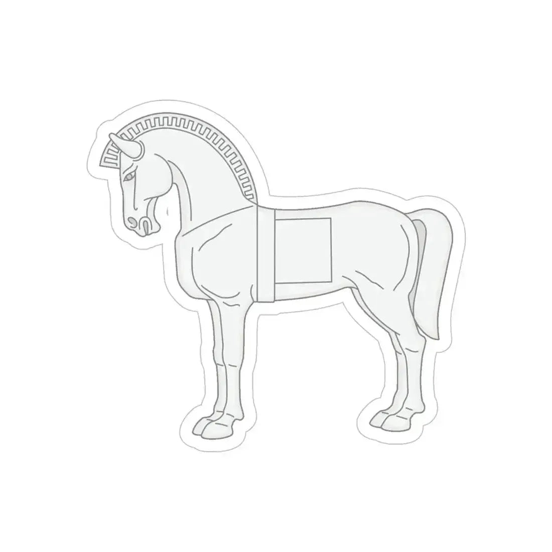 75 Engineer Battalion (U.S. Army) REVERSE PRINT Transparent Die-Cut STICKER - The Sticker Space