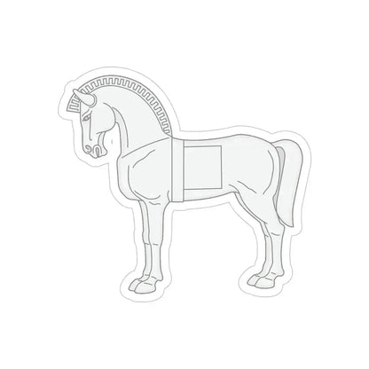 75 Engineer Battalion (U.S. Army) REVERSE PRINT Transparent Die-Cut STICKER - The Sticker Space