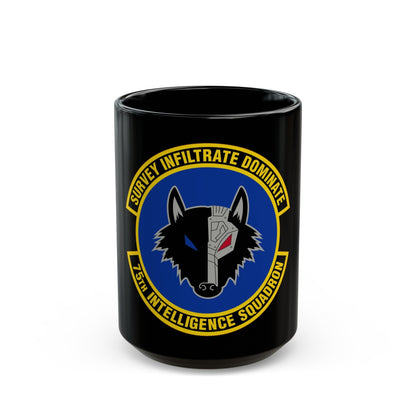 75 Intelligence Squadron ACC (U.S. Air Force) Black Coffee Mug-15oz-The Sticker Space