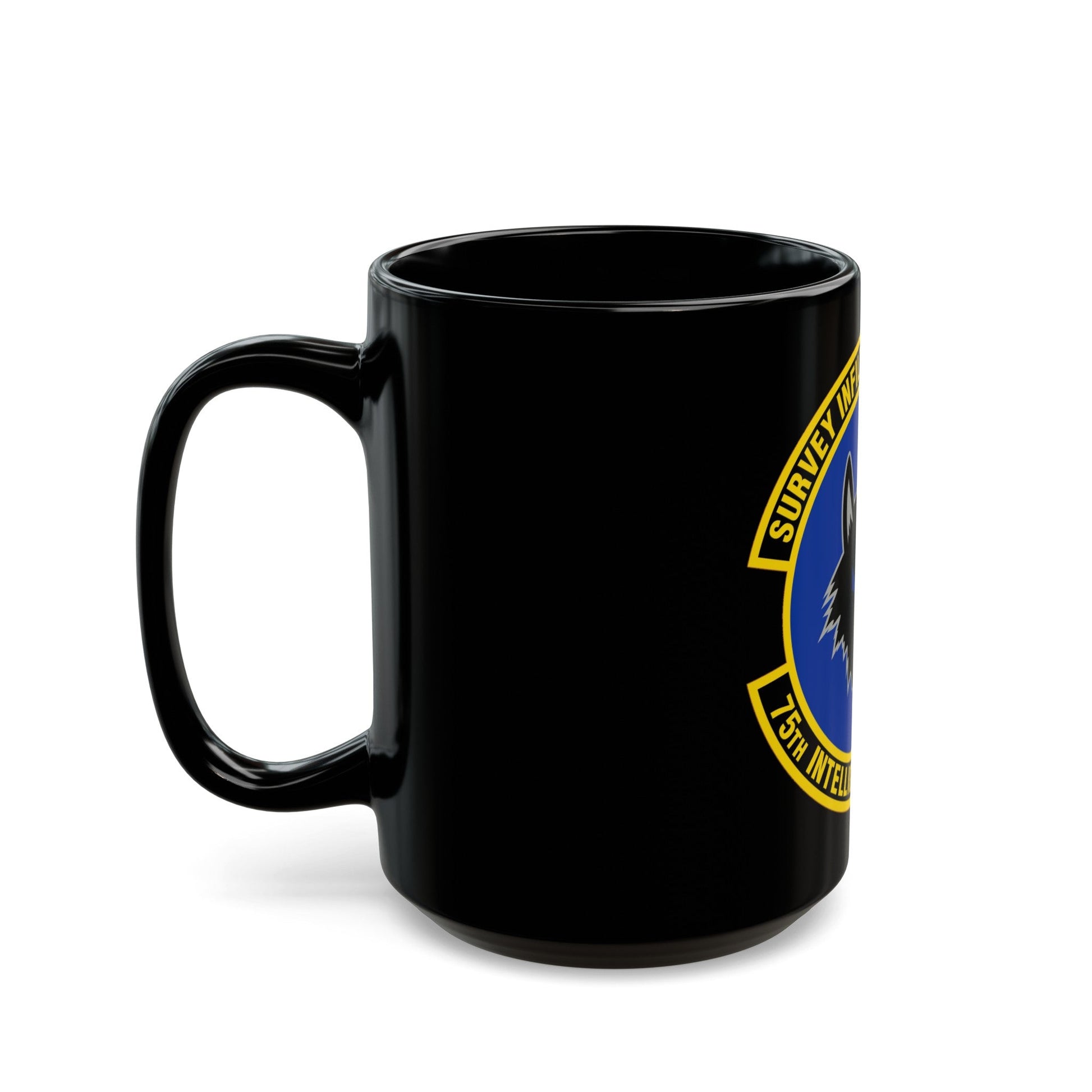 75 Intelligence Squadron ACC (U.S. Air Force) Black Coffee Mug-The Sticker Space