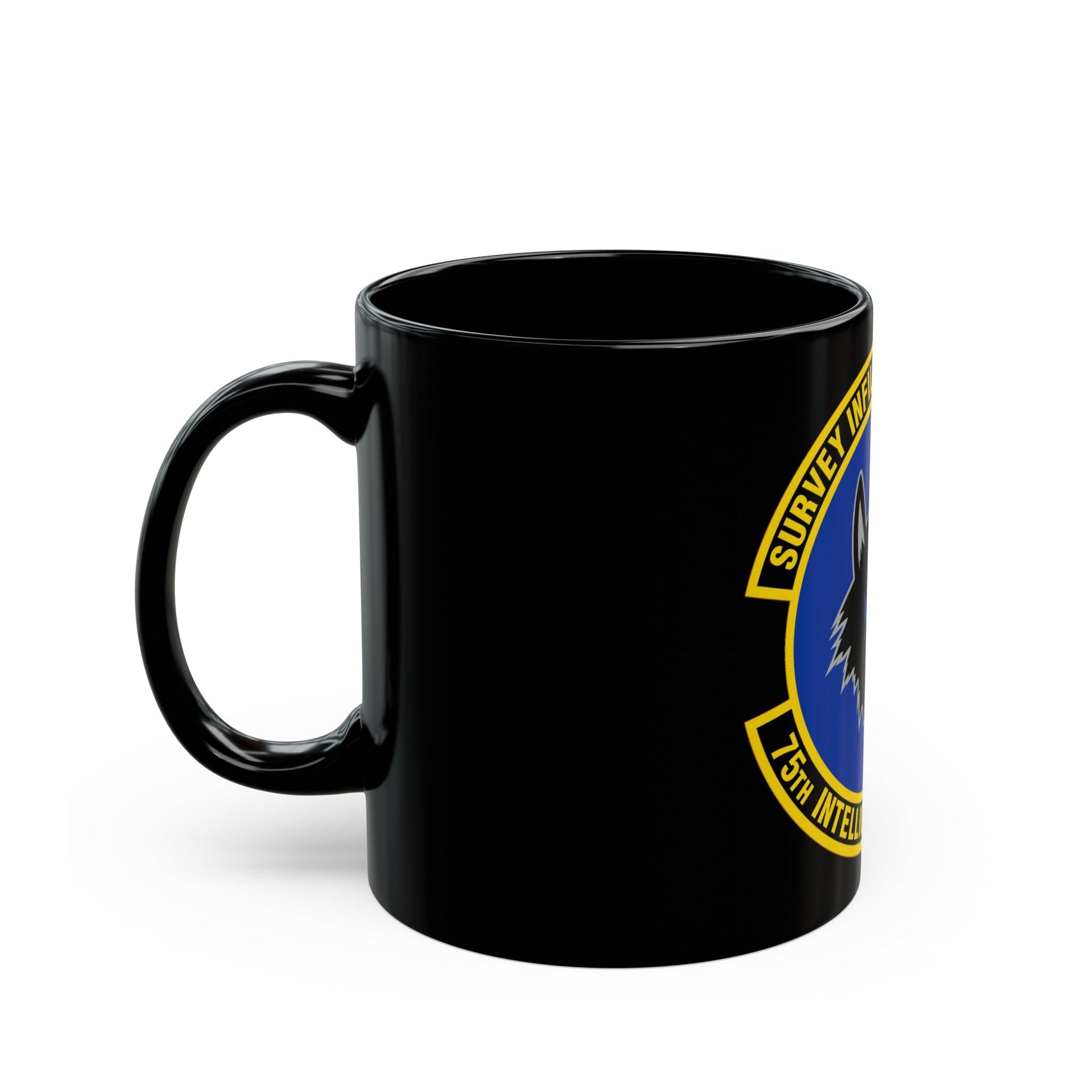 75 Intelligence Squadron ACC (U.S. Air Force) Black Coffee Mug-The Sticker Space