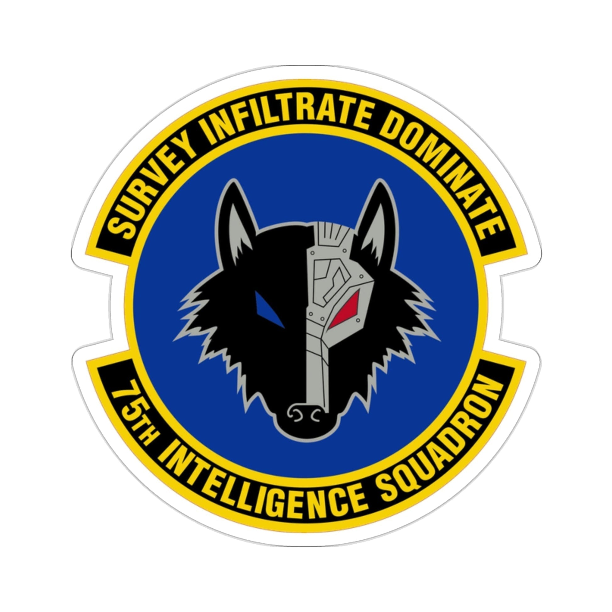 75 Intelligence Squadron ACC (U.S. Air Force) STICKER Vinyl Die-Cut Decal-2 Inch-The Sticker Space
