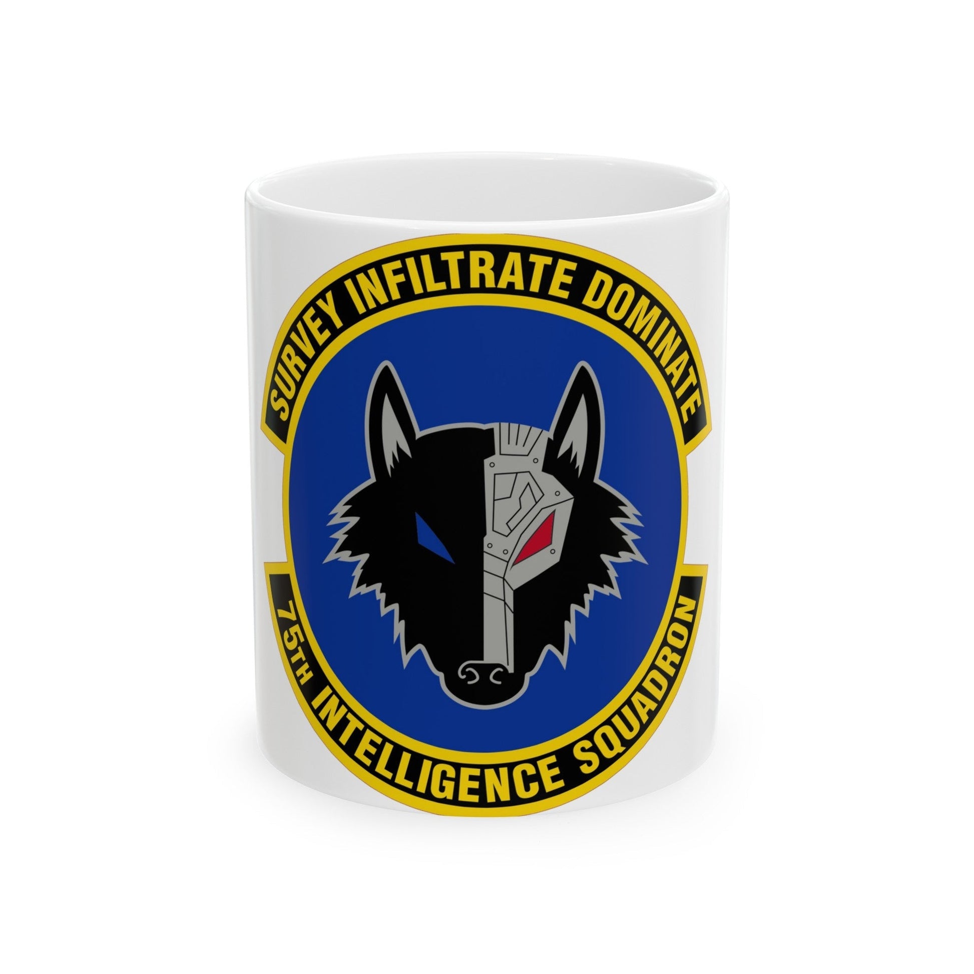 75 Intelligence Squadron ACC (U.S. Air Force) White Coffee Mug-11oz-The Sticker Space