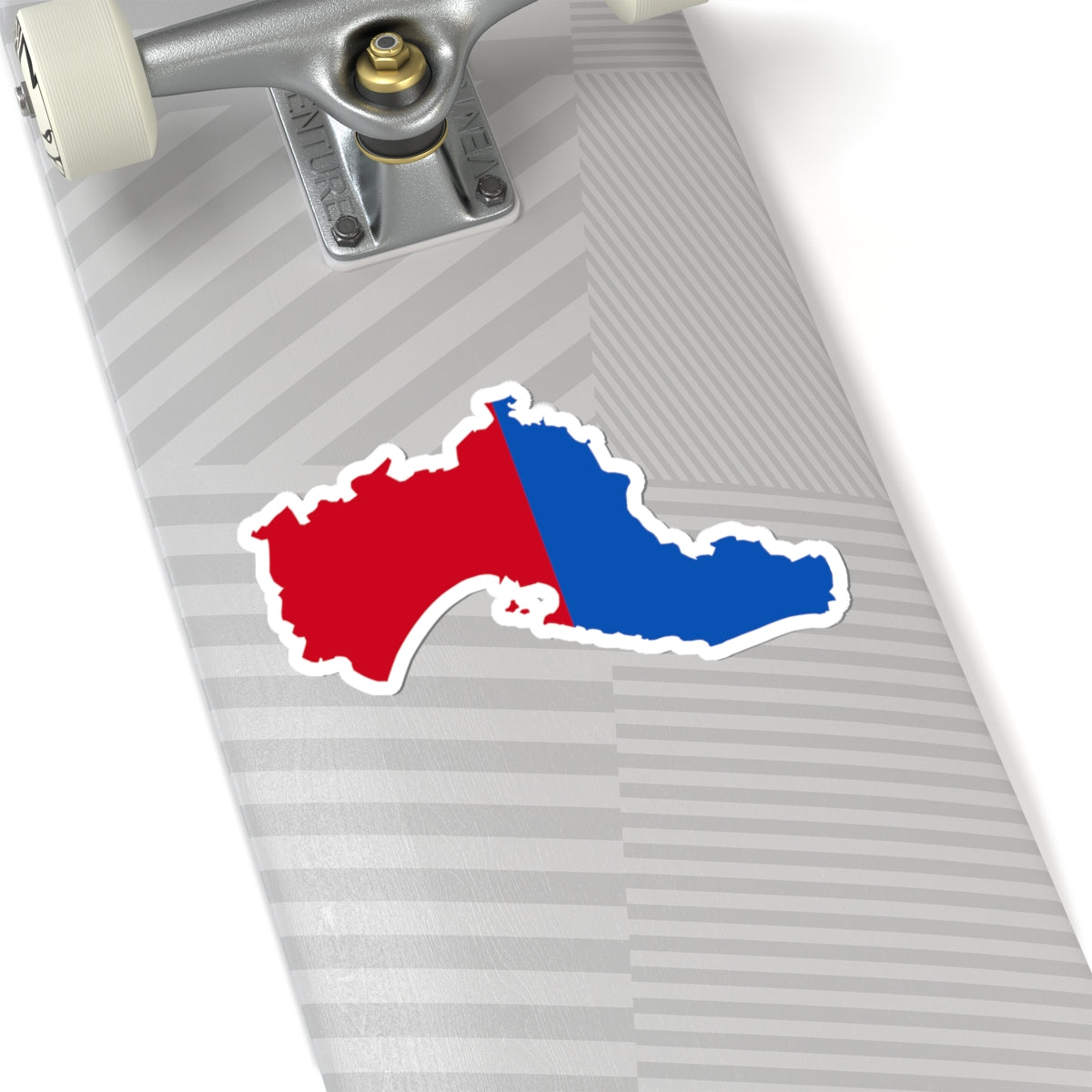 Flag map of the Province of Taranto (Italy) STICKER Vinyl Kiss-Cut Decal